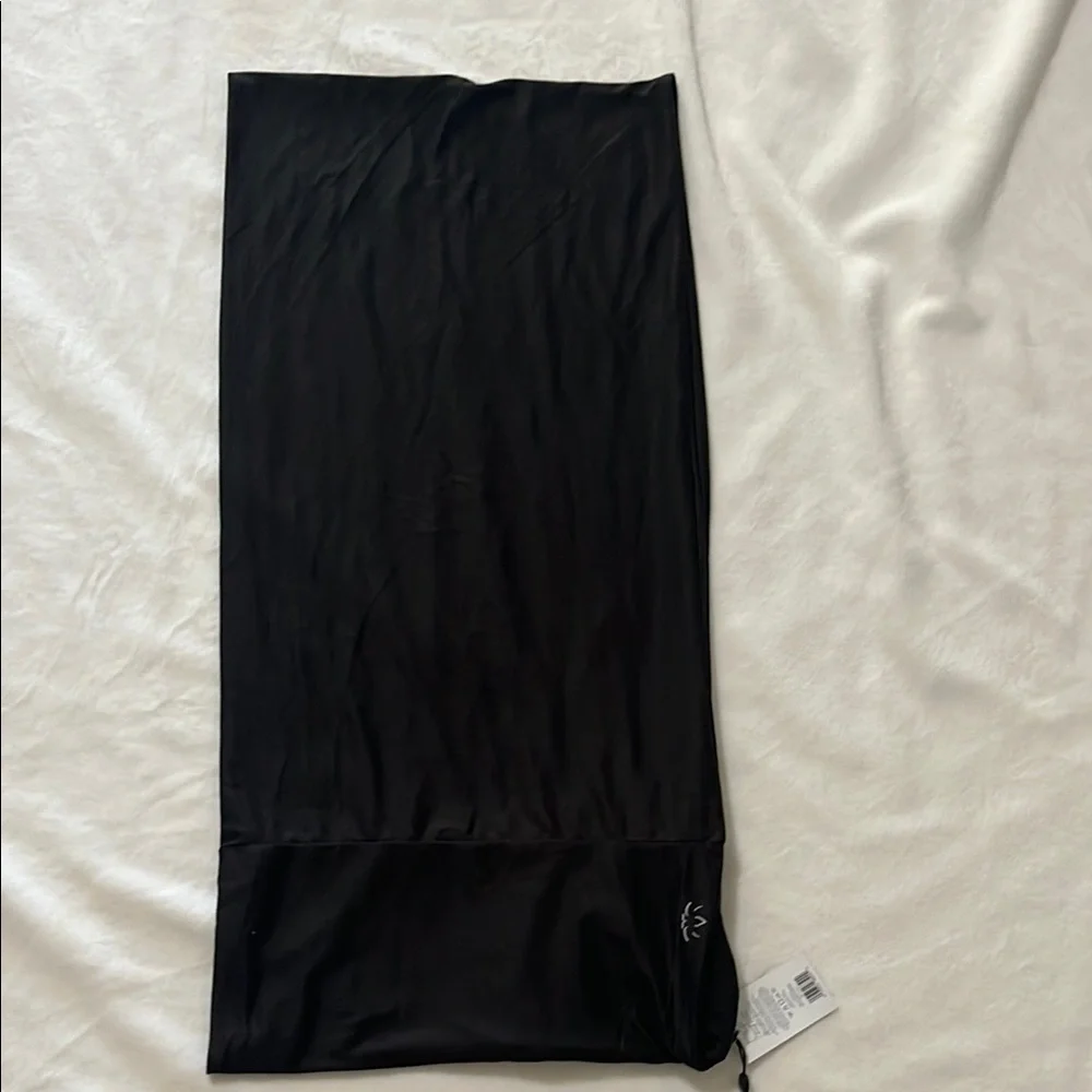 Beyond Yoga Black Scarf with Logo